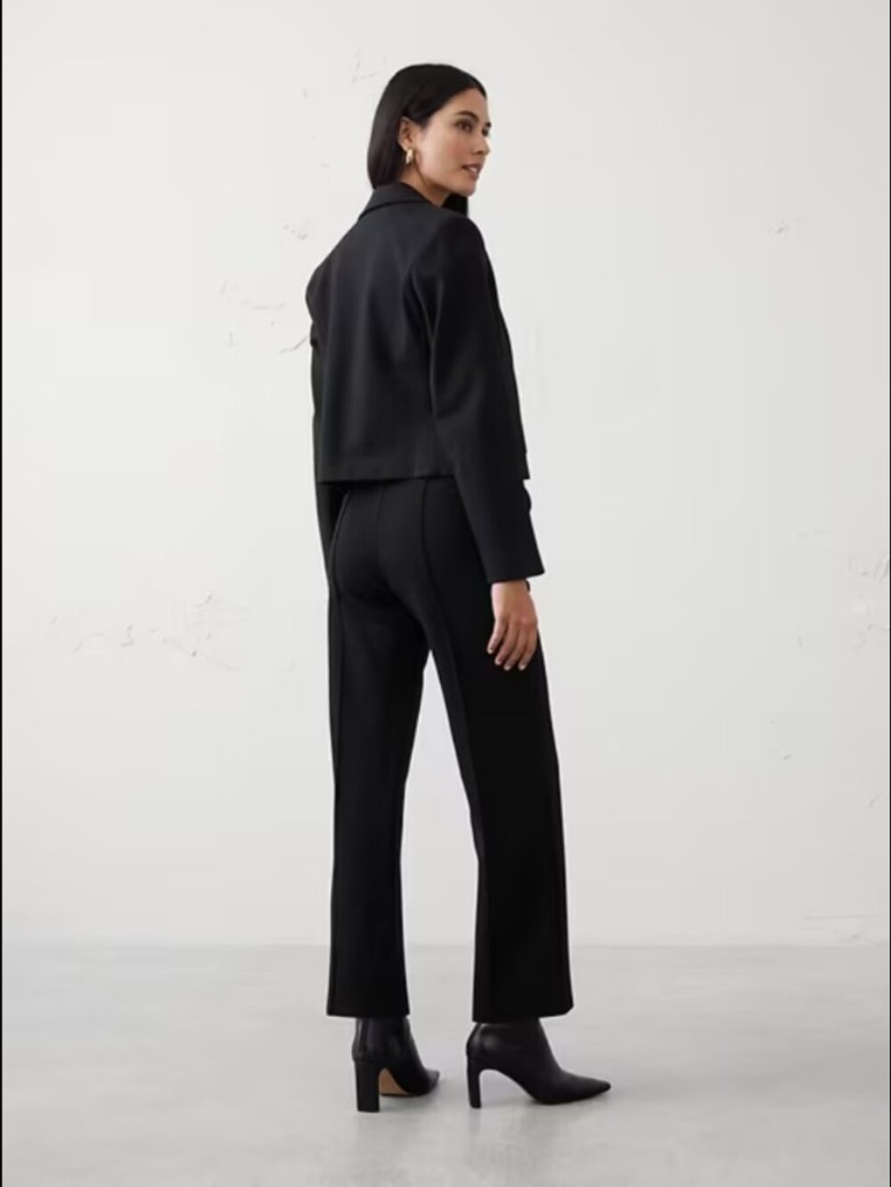 (NWT) Banana Republic Ponte Collection Straight High-Rise Pant (XS) - Picture 2 of 12